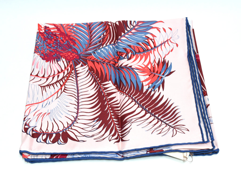 Hermes Scarf Mythiques Phoenix by Laurence Bourthoumieux 90 cm silk pink Carre