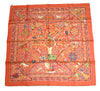 Hermes Scarf Peuple du Vent 90 cm Silk orange Carre wind bird 35"