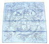 Hermes Scarf Please Hold The Line 90 cm silk blue Carre phone horse 35"