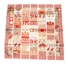 Hermes Scarf Twilly au Bloc Liste Vernie 90 cm silk red grand Carre 35"