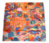 Hermes Scarf Under The Waves 90 cm Silk orange Carre sea turtle 35"