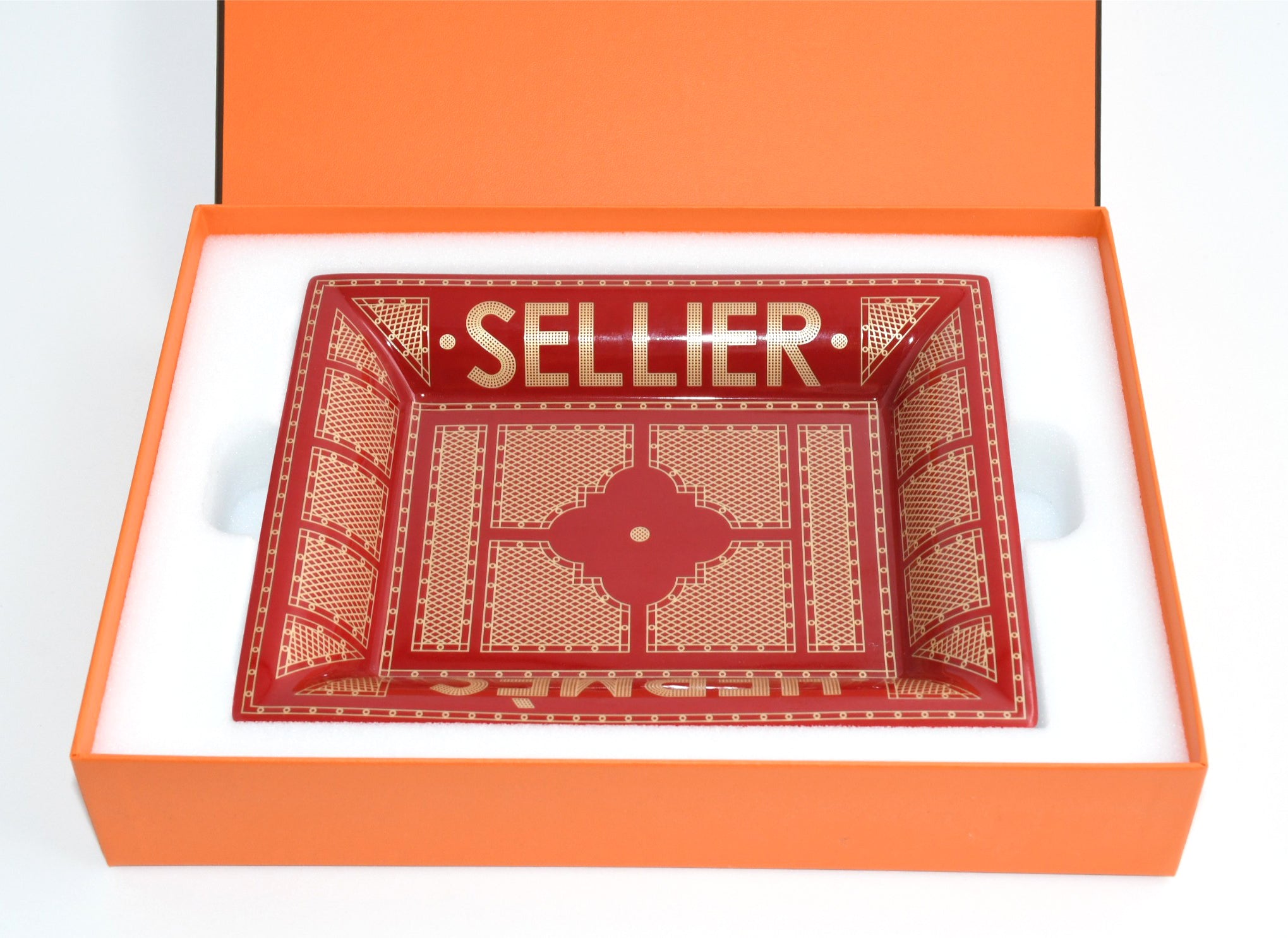 Hermes Sellier Change tray by Benoit Pierre Emery porcelain