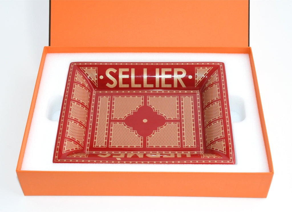 Hermes Sellier Change tray by Benoit Pierre Emery porcelain Ashtray plate 004