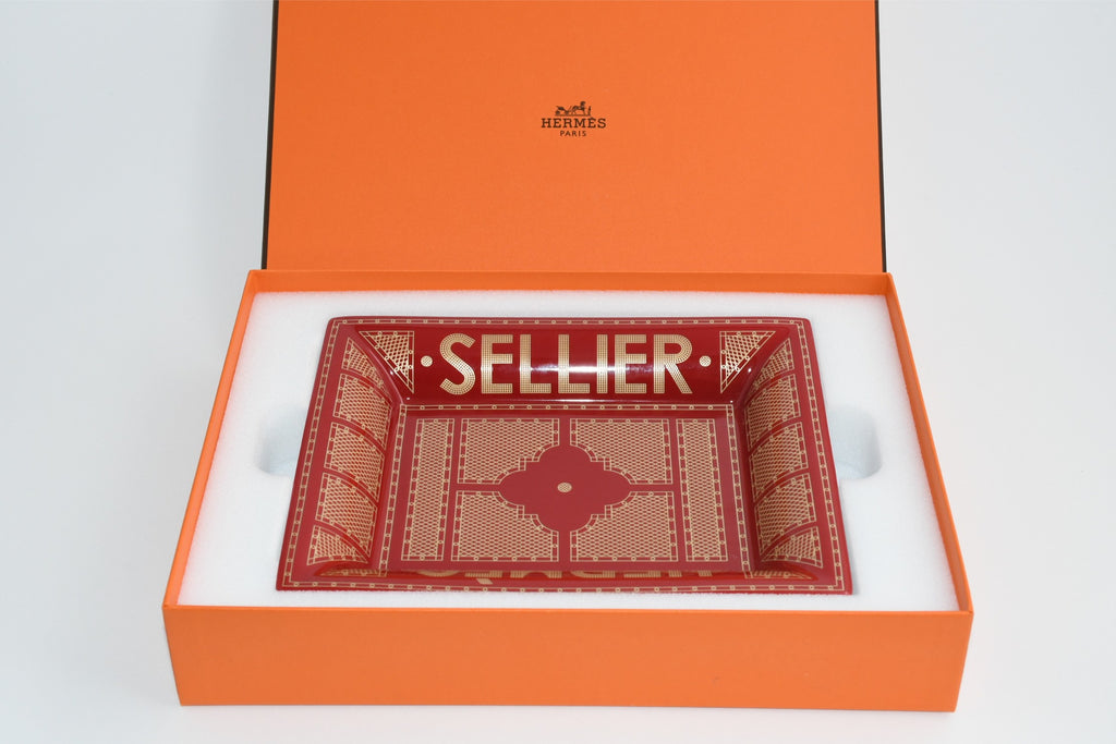 Hermes Sellier Change tray by Benoit Pierre Emery porcelain Ashtray plate 004