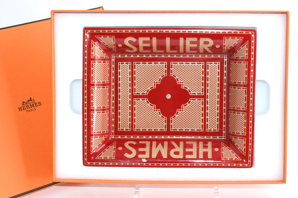 Hermes Sellier Change tray by Benoit Pierre Emery porcelain Ashtray plate 004
