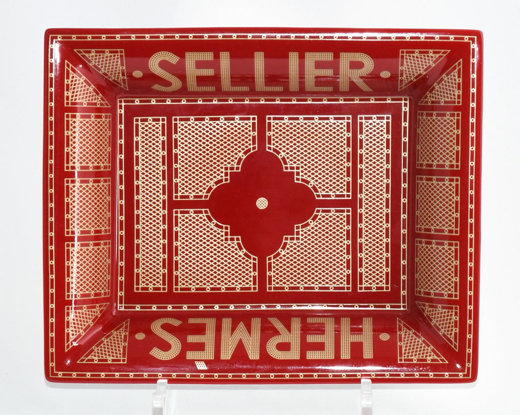 Hermes Sellier Change tray by Benoit Pierre Emery porcelain Ashtray plate 004