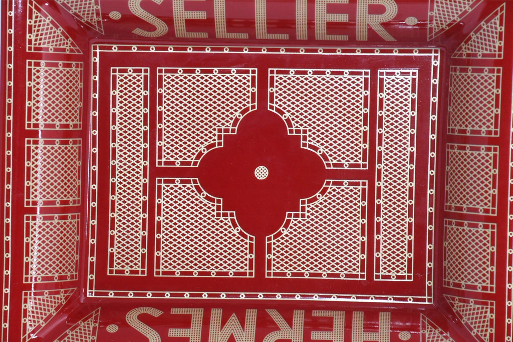 Hermes Sellier Change tray by Benoit Pierre Emery porcelain Ashtray plate 004