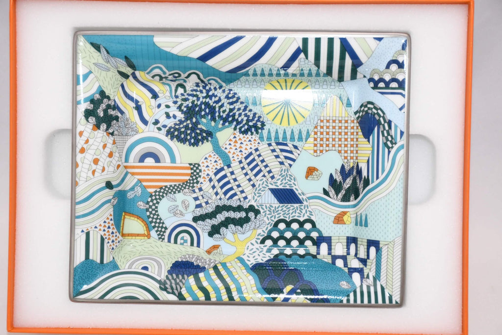 Hermes Semmering Change tray mountain Ashtray porcelain
