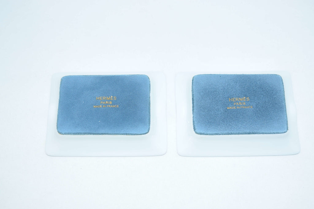 Hermes Set of 2 Mini Ashtray Giraffe bird Black Change tray dinnerware YA29