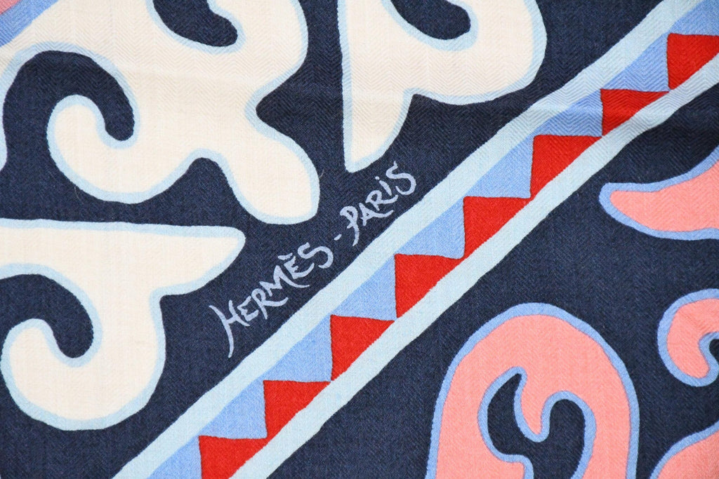 Hermes Shawl Appaloosa des Steppes 140 cm Cashmere silk scarf stole zebra horse