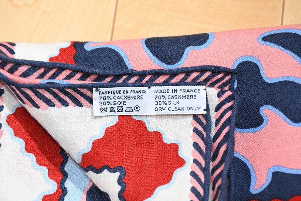 Hermes Shawl Appaloosa des Steppes 140 cm Cashmere silk scarf stole zebra horse