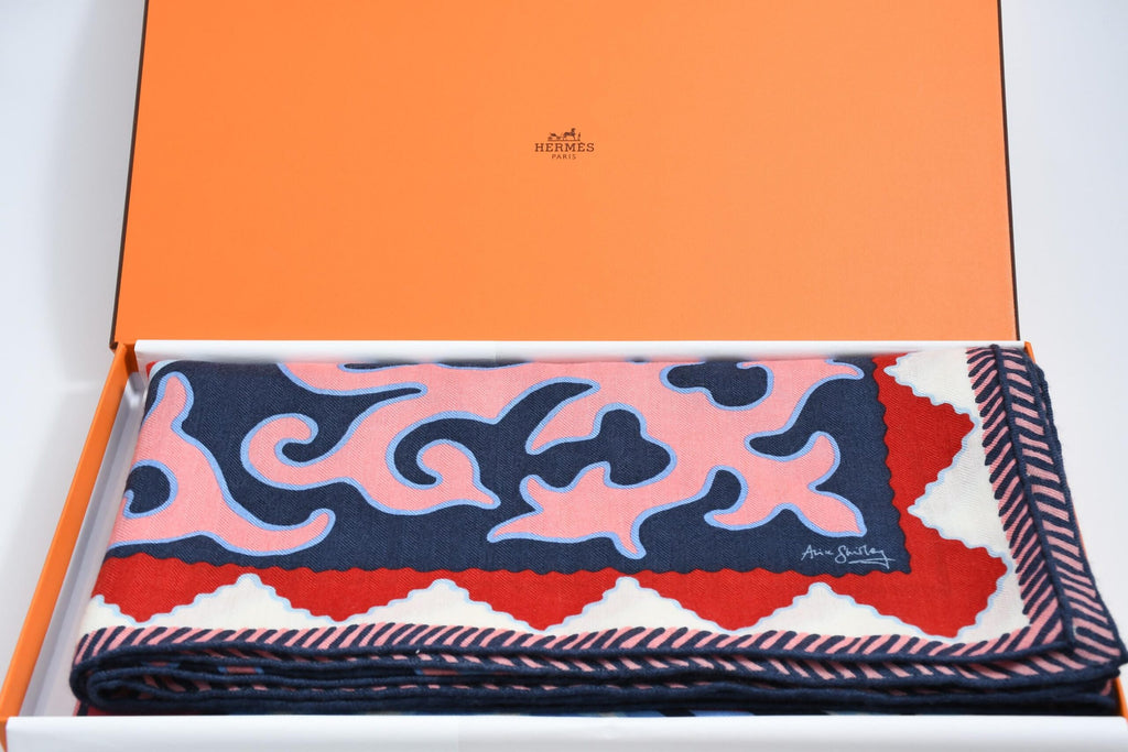 Hermes Shawl Appaloosa des Steppes 140 cm Cashmere silk scarf stole zebra horse