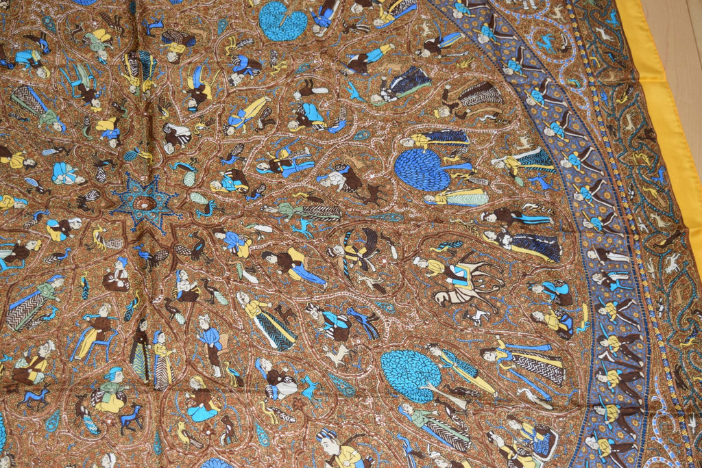 Hermes Shawl Avec L'Aimable Autorisation du Lalbhai Dalpatbhai Indology 140 cm