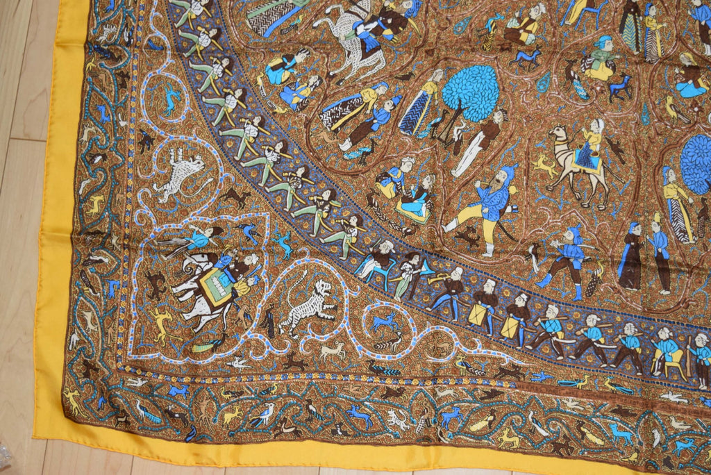 Hermes Shawl Avec L'Aimable Autorisation du Lalbhai Dalpatbhai Indology 140 cm