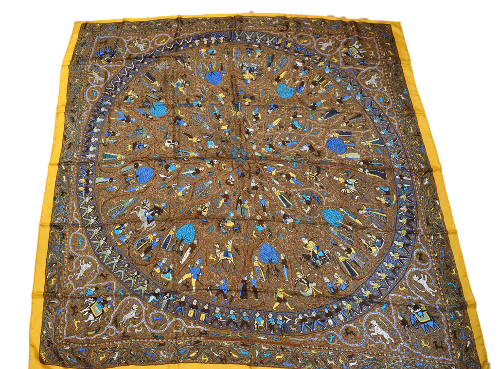 Hermes Shawl Avec L'Aimable Autorisation du Lalbhai Dalpatbhai Indology 140 cm
