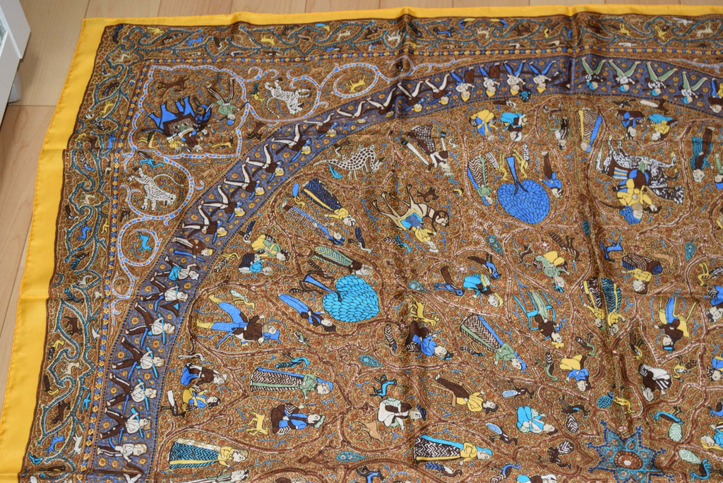 Hermes Shawl Avec L'Aimable Autorisation du Lalbhai Dalpatbhai Indology 140 cm