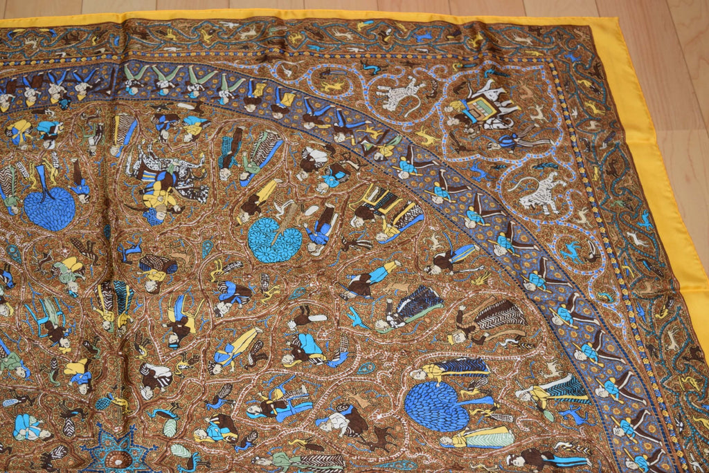 Hermes Shawl Avec L'Aimable Autorisation du Lalbhai Dalpatbhai Indology 140 cm