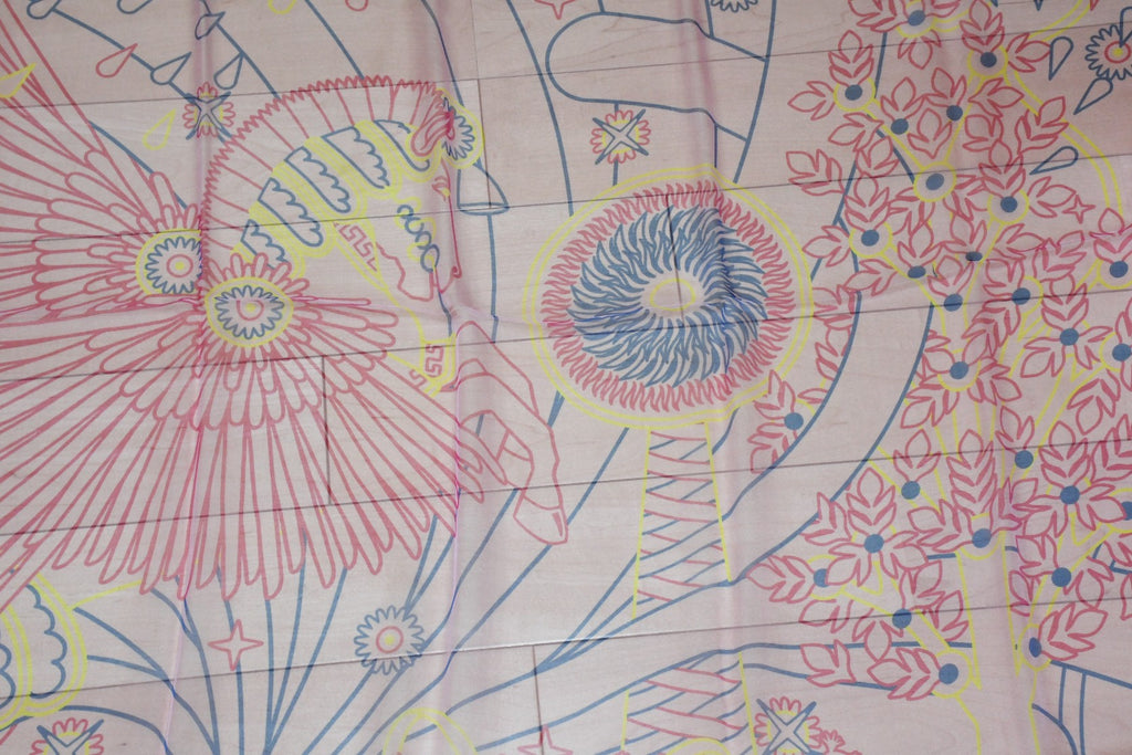 Hermes Shawl La Source de Pegase 140 cm Chiffon Silk mousseline scarf Pegasus