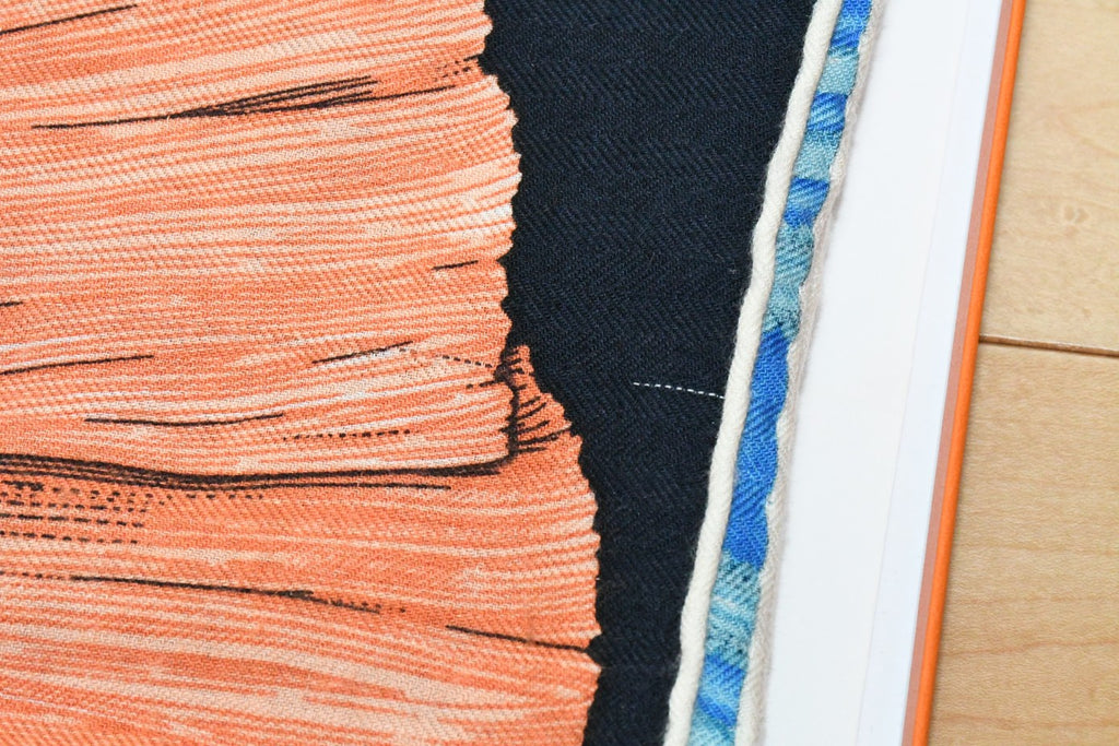 Hermes Shawl Parures de Samourais 140 cm Cashmere Silk samurai scarf carre stole 56"