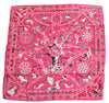Hermes Shawl Peuple du Vent 140 cm silk stole pink wind scarf 56"