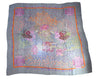Hermes Shawl Rencontre Oceane 140 cm Chiffon Silk mousseline ocean sea 56" Scarf