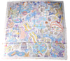 Hermes Shawl Splash Park 140 cm Cashmere silk scarf stole blue gray 56" 058