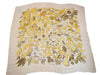 Hermes Shawl Tourbillon 140 cm Chiffon Silk mousseline leaf 56" Scarf Stole
