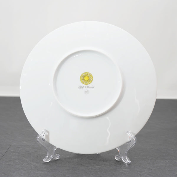 Hermes Soleil d'Hermes Set of 2 Dinner Plate 27 cm porcelain yellow tableware 10.8"