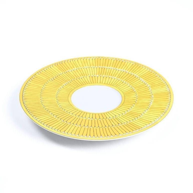 Hermes Soleil d'Hermes Mornig Cup and Saucer 2 set yellow porcelain tea coffee