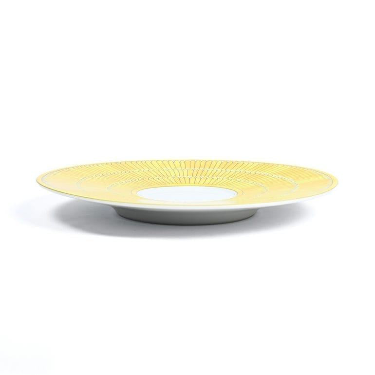 Hermes Soleil d'Hermes Mornig Cup and Saucer 2 set yellow porcelain tea coffee