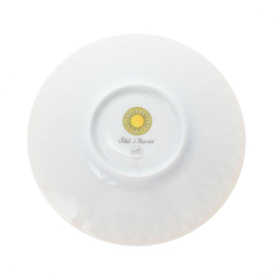 Hermes Soleil d'Hermes Mornig Cup and Saucer 2 set yellow porcelain tea coffee