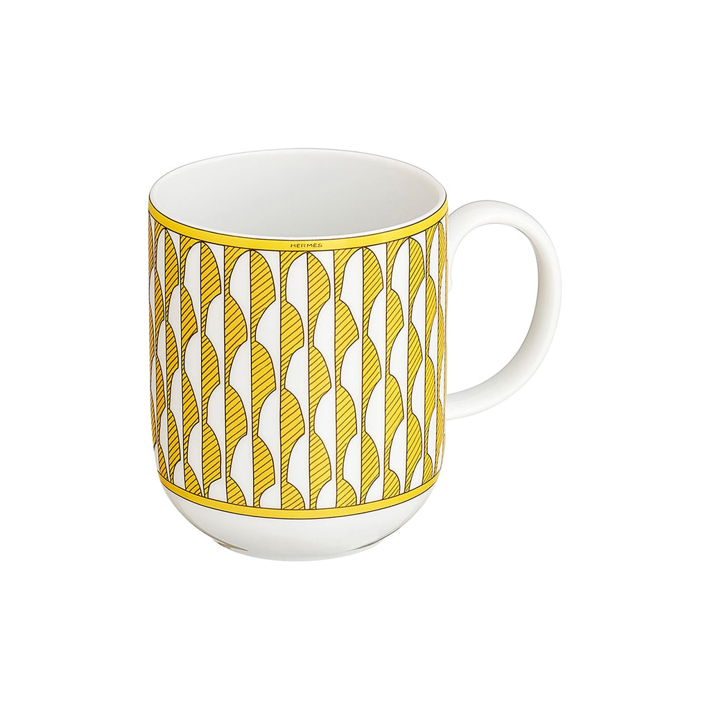 Hermes Soleil d'Hermes Mug Cup No.1 yellow porcelain coffee tea