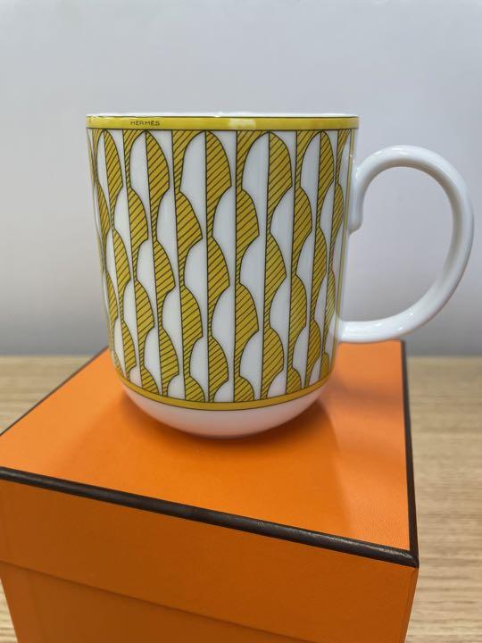 Hermes Soleil d'Hermes Mug Cup No.1 yellow porcelain coffee tea
