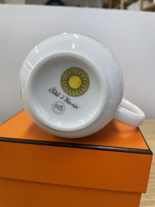 Hermes Soleil d'Hermes Mug Cup No.1 yellow porcelain coffee tea