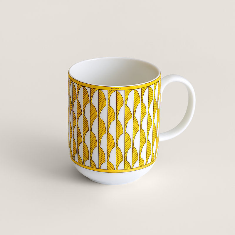 Hermes Soleil d'Hermes Mug Cup No.1 yellow porcelain coffee tea