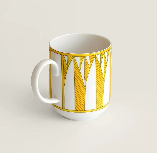 Hermes Soleil d'Hermes Mug Cup No.2 yellow porcelain coffee tea