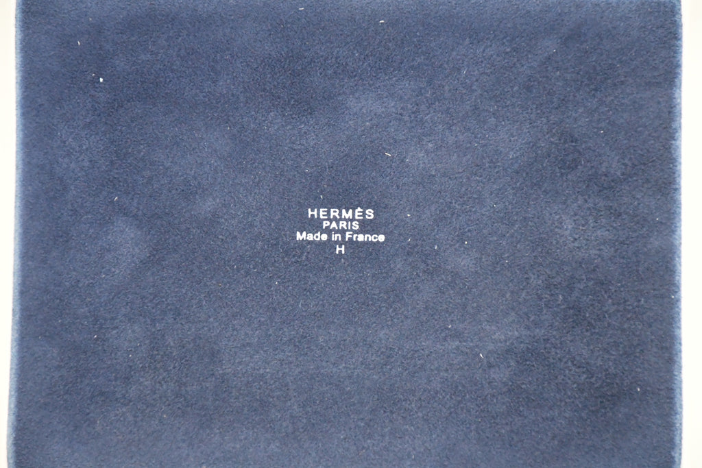 Hermes Steeple Chase Change tray blue porcelain Ashtray plate horse racing