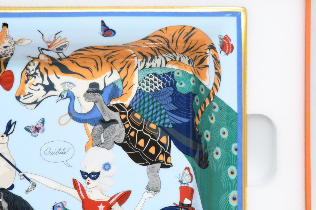Hermes Story by Jonathan Burton Change tray circus animal porcelain Ashtray