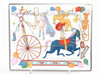 Hermes Tea For Two Change tray porcelain Ashtray horse circus plate tableware Y05
