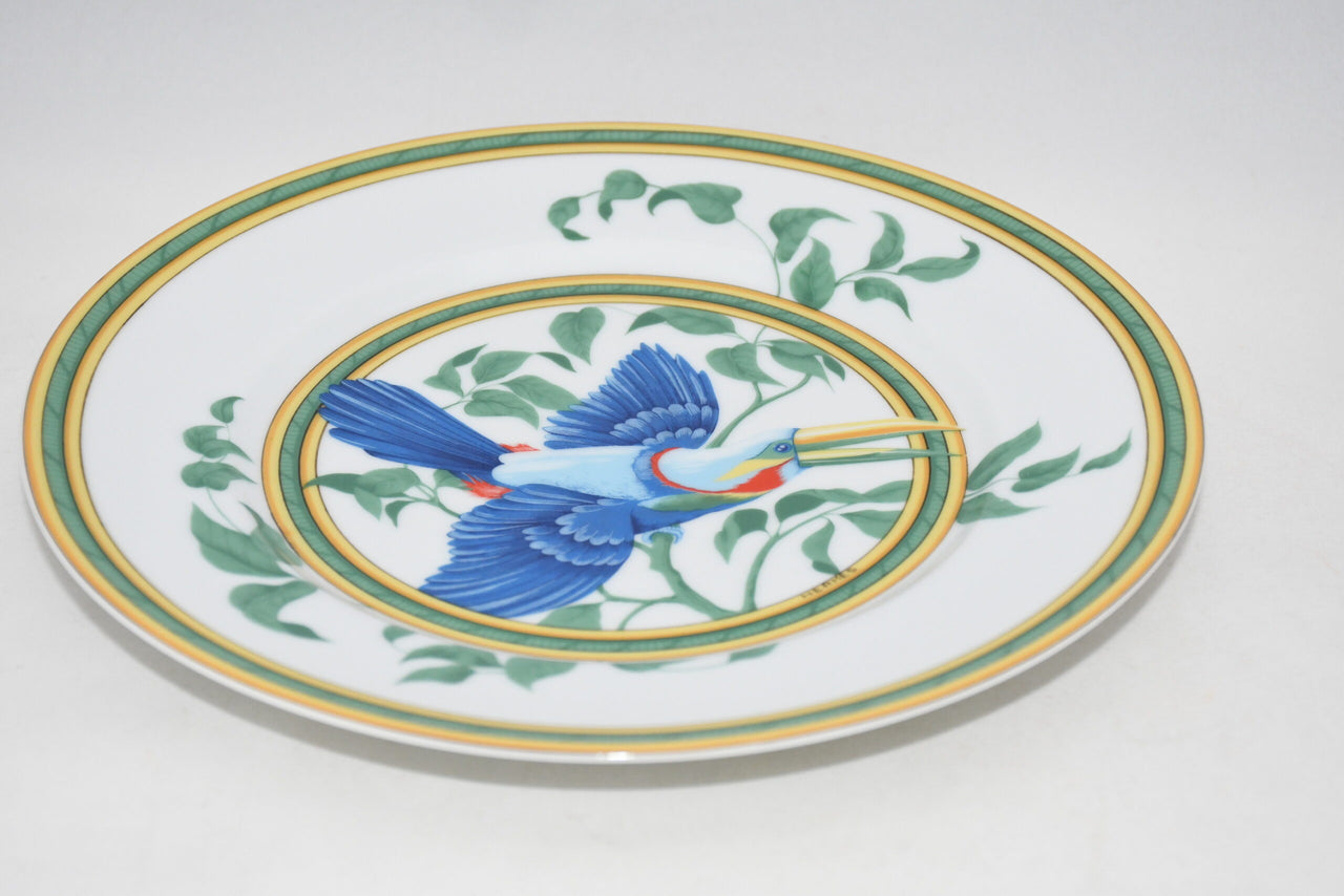 Hermes Toucan Dessert Plate 22 cm porcelain dinnerware bird 8.75" M001
