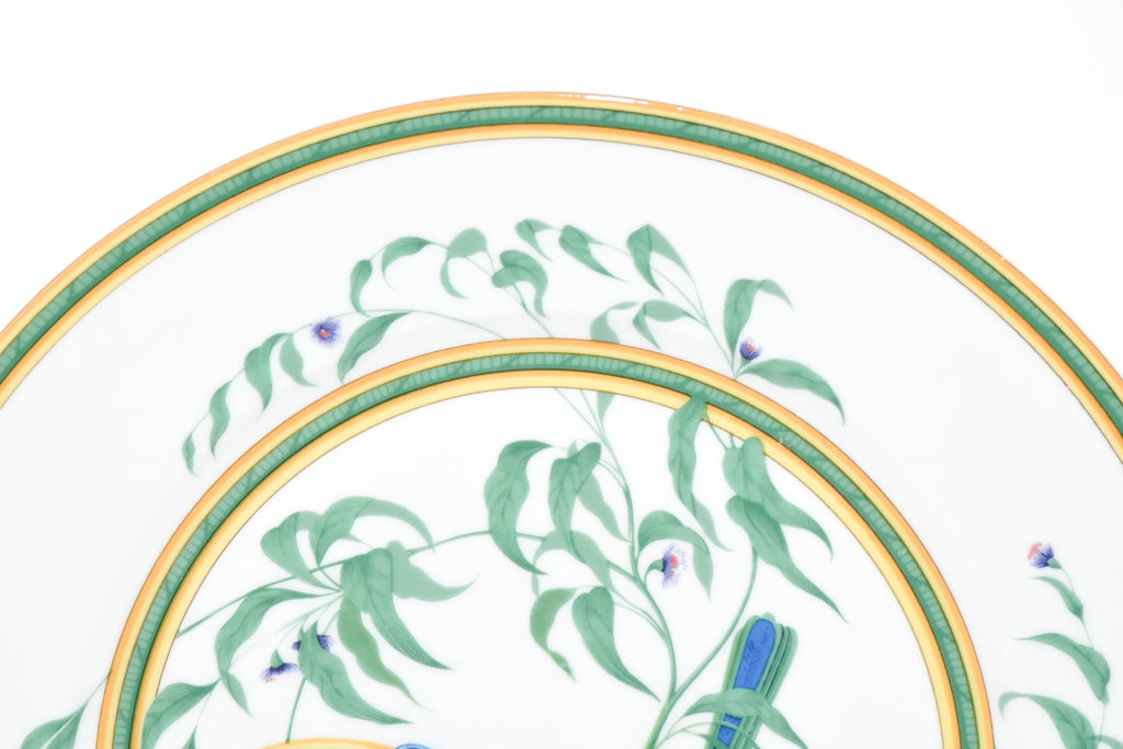 Hermes Toucan Dinner Plate 25 cm porcelain dinnerware bird other 8.75" Ex+