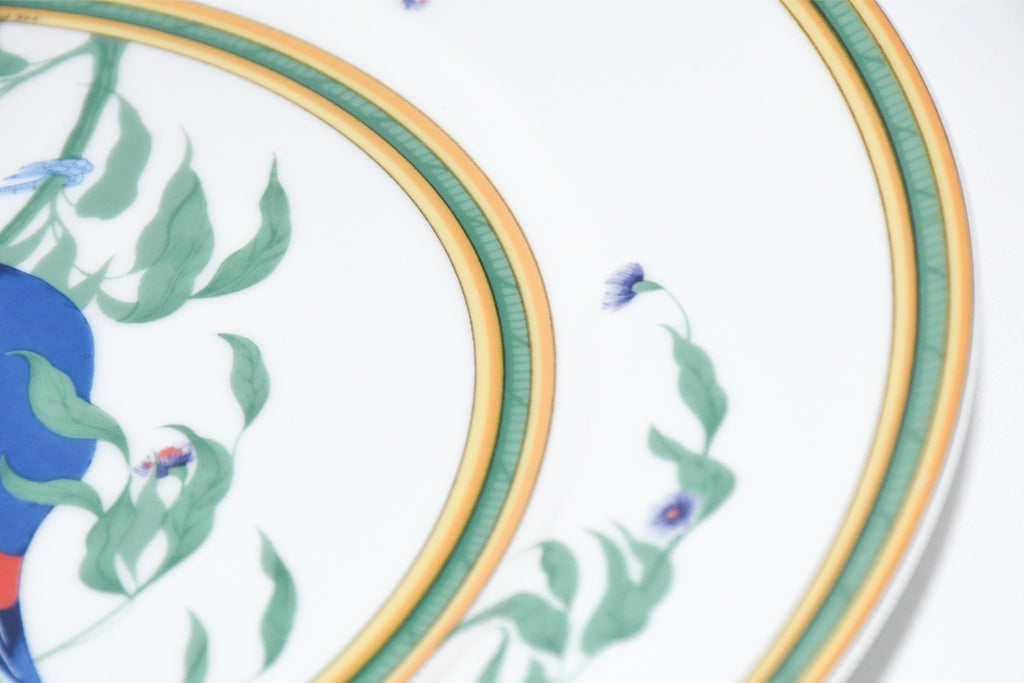 Hermes Toucan Dinner Plate 25 cm porcelain dinnerware bird other 8.75" Ex+