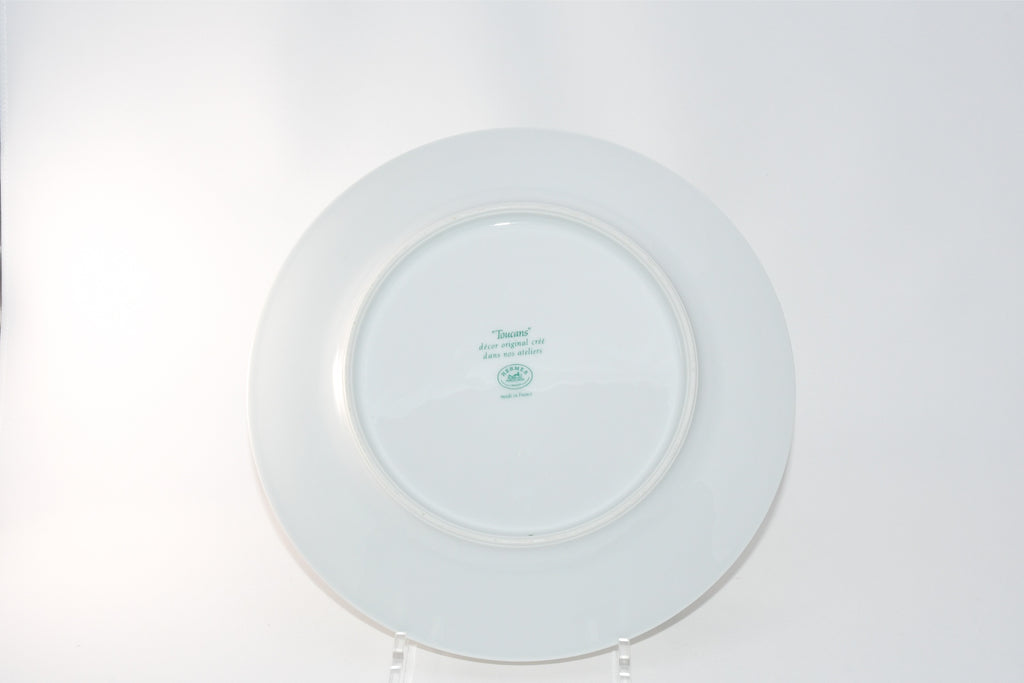 Hermes Toucan Dinner Plate 25 cm porcelain dinnerware bird other 8.75" Ex+