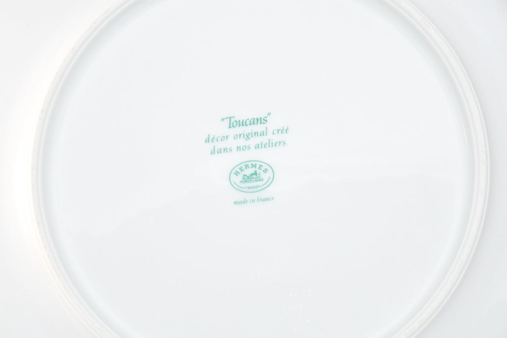 Hermes Toucan Dinner Plate 25 cm porcelain dinnerware bird other 8.75" Ex+
