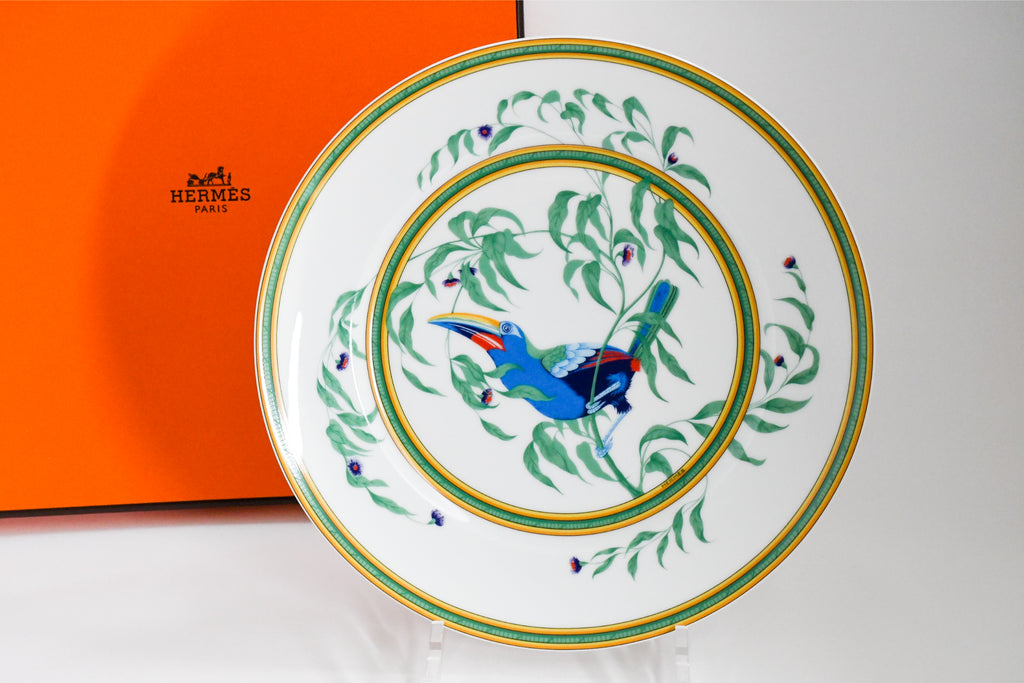 Hermes Toucan Dinner Plate 25 cm porcelain dinnerware bird other 8.75" M270