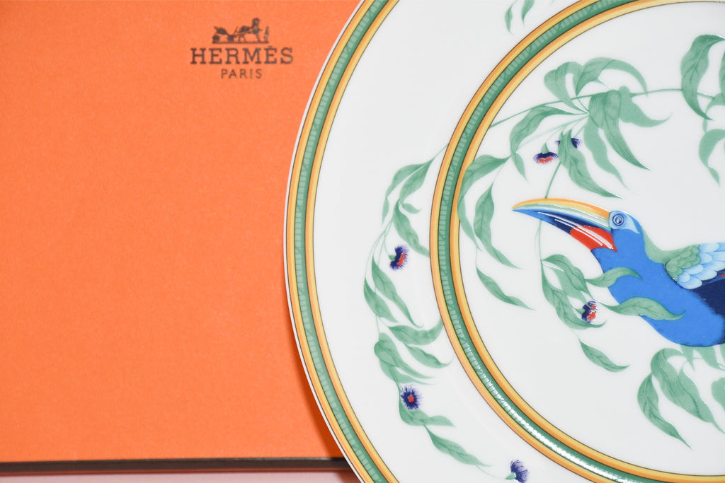 Hermes Toucan Dinner Plate 25 cm porcelain dinnerware bird other 8.75" M270