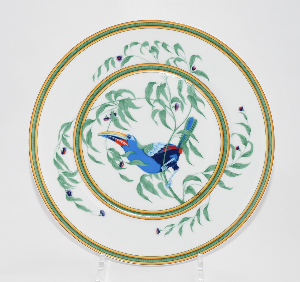Hermes Toucan Dinner Plate 25 cm porcelain dinnerware bird other 8.75" M270
