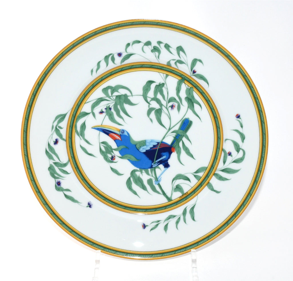 Hermes Toucan Dinner Plate 25 cm porcelain dinnerware bird other 8.75"