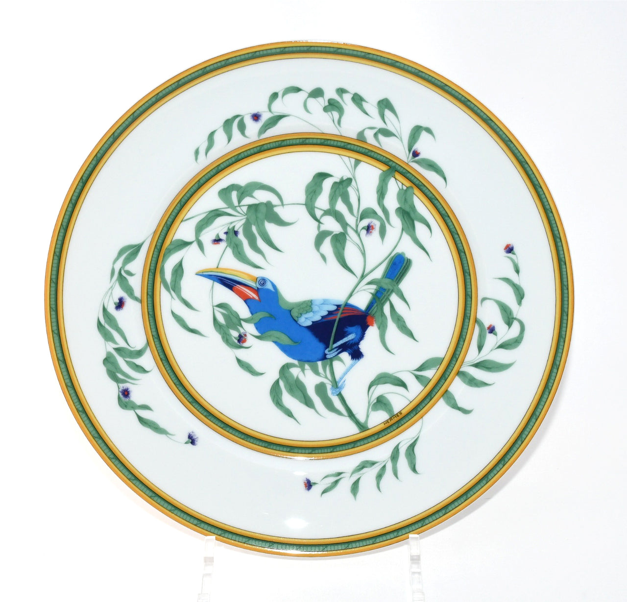 Hermes Toucan Dinner Plate 25 cm porcelain dinnerware bird other 8.75"