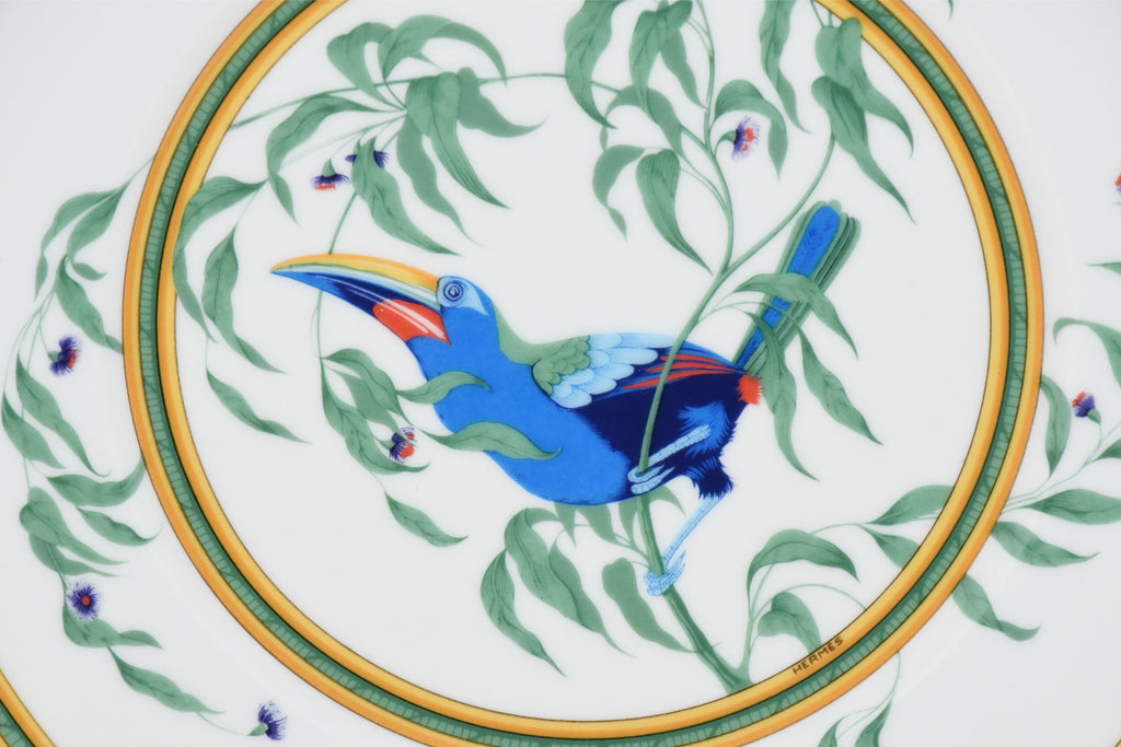 Hermes Toucan Dinner Plate 25 cm porcelain dinnerware bird other 8.75"